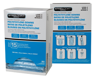 Steelcoat Disposable Polyethylene Gowns