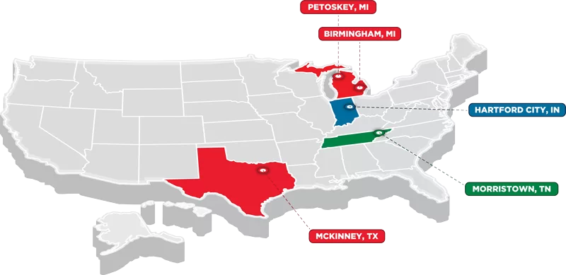 Petoskey Plastics Locations