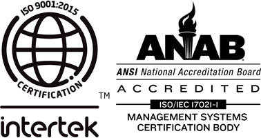 Certification ISO-9001-2015 Intertek ANAB