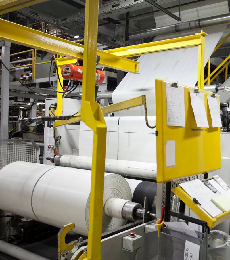 Steelcoat Production machinery in action