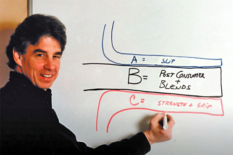 Paul Keiswetter developing Slip-N-Grip® technology