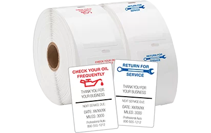 Service Reminder Labels