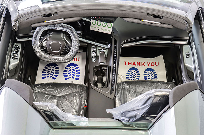 Car footwell showing Slip-N-Grip® products in use