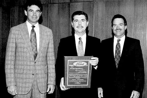 Petoskey Plastics Award from Ford